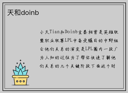 天和doinb